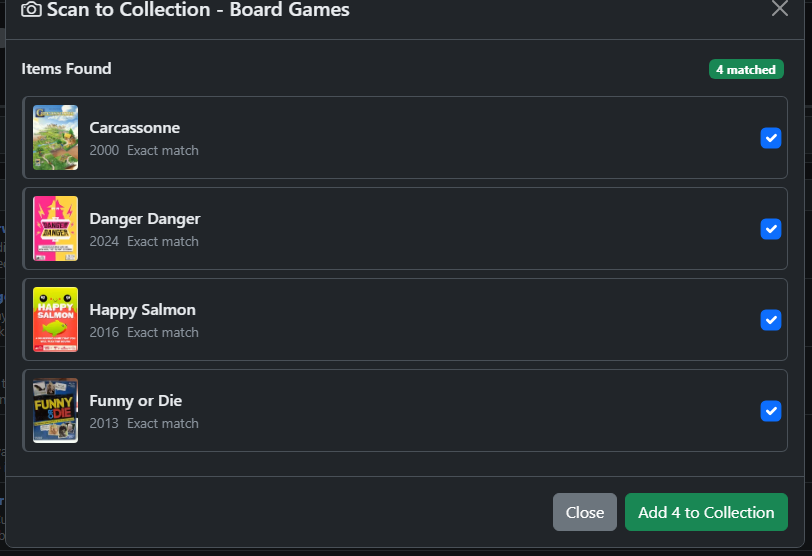 Matched board games